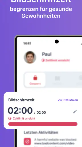 Kindersicherung App von Ohana screenshot