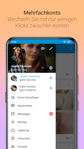 Kontakt: VKontakte, VK, ВК app screenshot