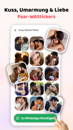 Liebessticker Kuss WASticker screenshot