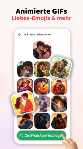 Liebessticker Kuss WASticker screenshot