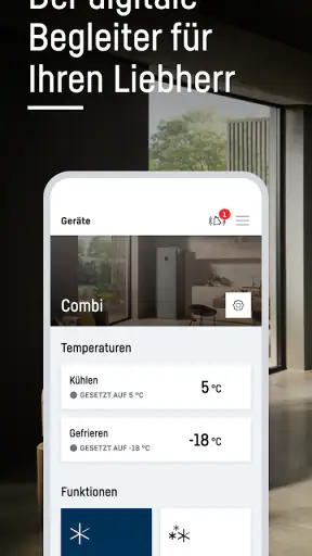 Liebherr SmartDevice screenshot