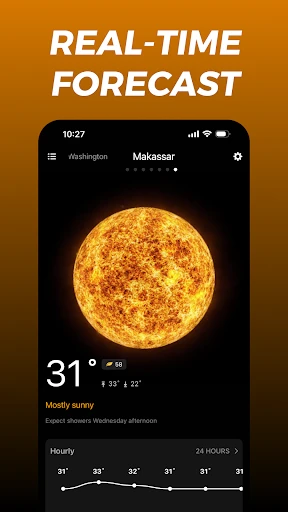 Live-Wettervorhersage: WeaSnap screenshot