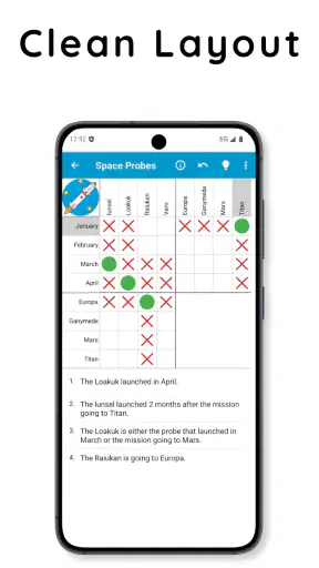 Logic Grid Puzzles: Brain Game screenshot
