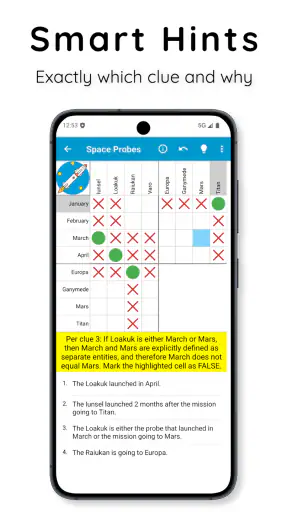 Logic Grid Puzzles: Brain Game screenshot