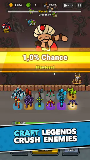 Lucky Forge: Idle TD Game screenshot