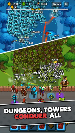 Lucky Forge: Idle TD Game screenshot