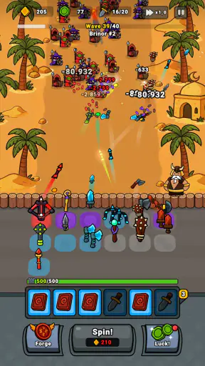 Lucky Forge: Idle TD Game screenshot