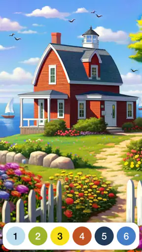 Malen mit Zahlen Färbung Spiel screenshot
