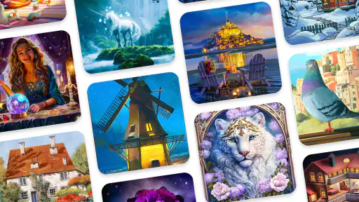 Malen mit Zahlen Färbung Spiel screenshot