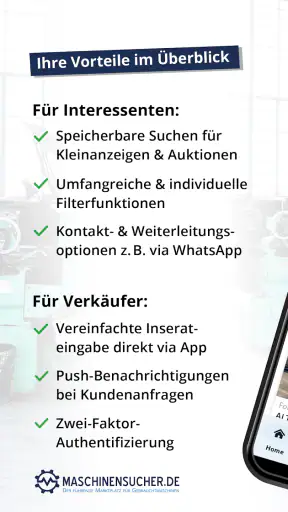 Maschinensucher screenshot