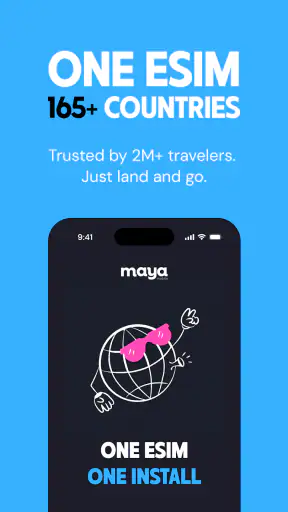 Maya Mobile: Travel eSIM screenshot