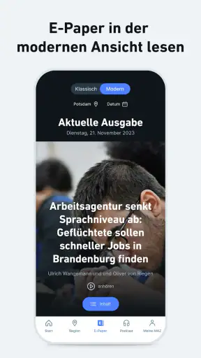 MAZ - Nachrichten und Podcast screenshot