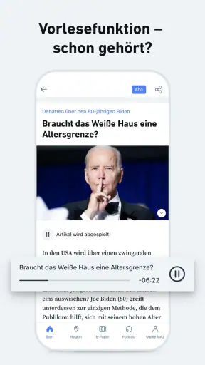 MAZ - Nachrichten und Podcast screenshot