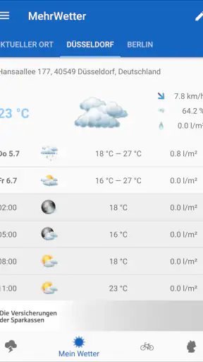 MehrWetter screenshot