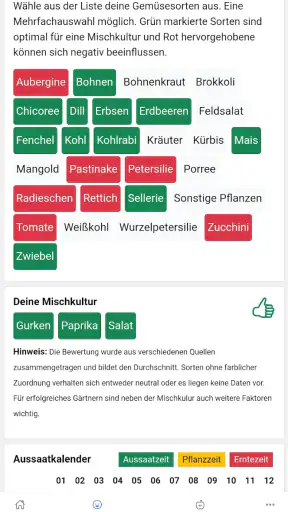 Mein Gemüsebeet mit GRACAMA screenshot