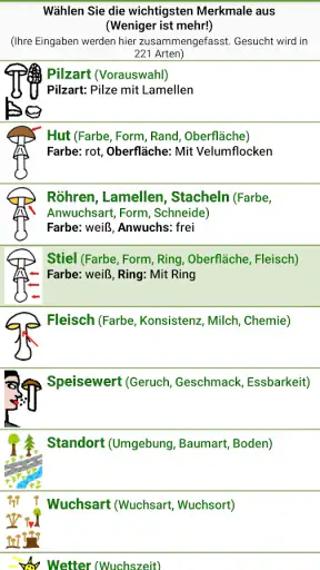 Meine Pilze (Pilzbestimmung) screenshot