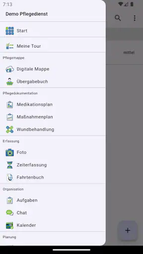 meinpflegedienst.com screenshot