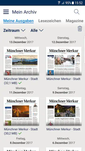 Merkur ePaper screenshot