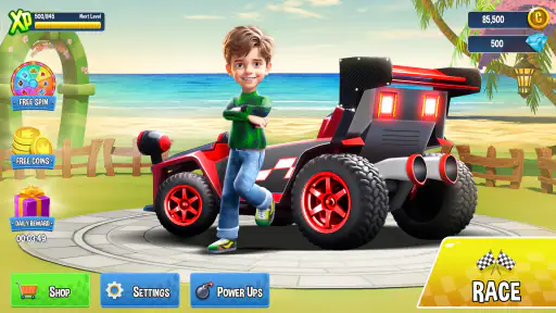 Mini Car Racing - Auto Spiele screenshot