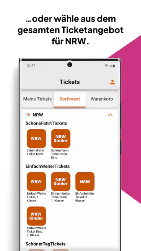 mobil.nrw screenshot