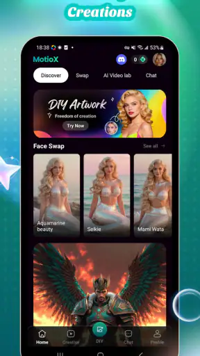 MotioX: AI Video, Art & Chat screenshot