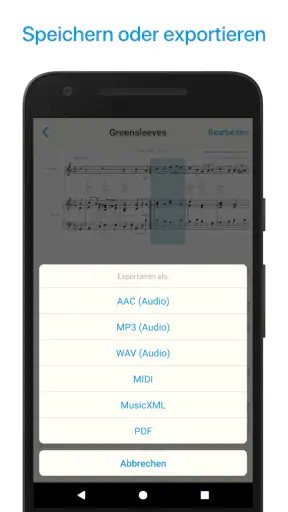 Musik Noten Scanner, Leser app screenshot