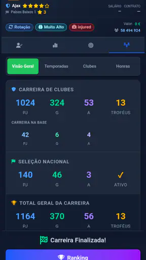My Football Career Sim screenshot