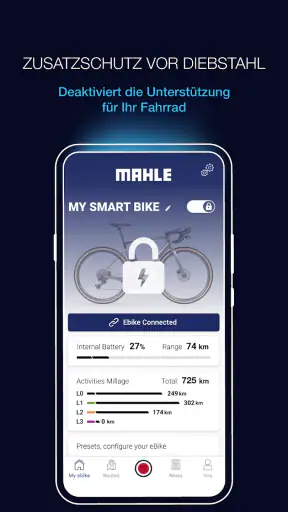 My SmartBike screenshot