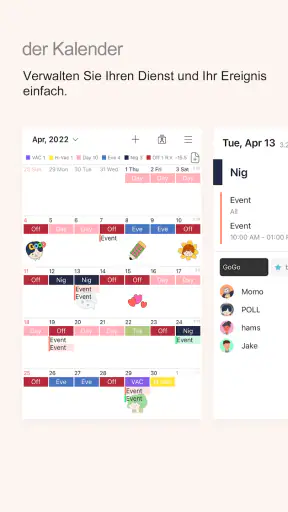 MYDUTY - Pflegekalender&Alarm screenshot