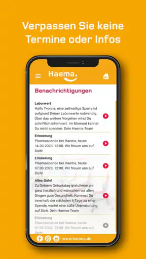 MyHaema - Blut- & Plasmaspende screenshot