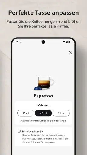 Nespresso Smart screenshot
