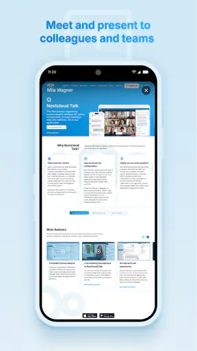 Nextcloud Talk screenshot