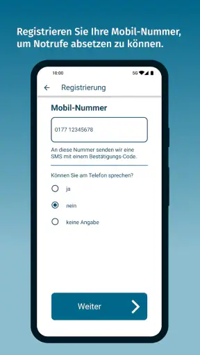 nora - Notruf-App screenshot