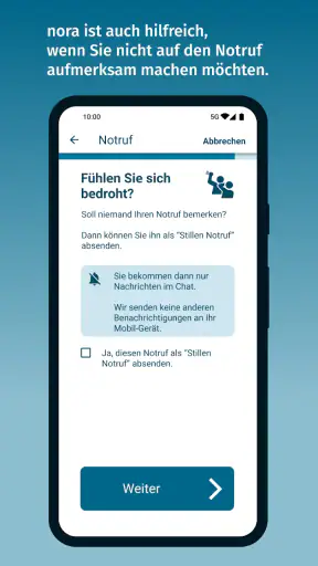 nora - Notruf-App screenshot