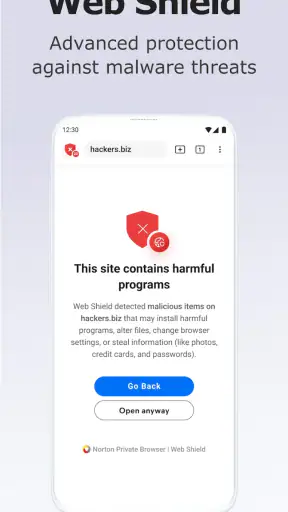 Norton Private Browser screenshot