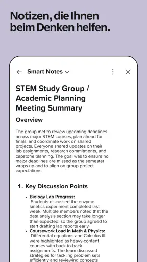 Notability: KI-Notizen screenshot