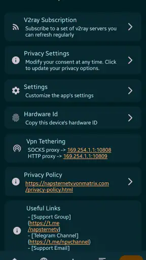 Npv Tunnel V2ray/SSH screenshot