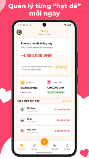Nutty - Quản lý chi tiêu screenshot