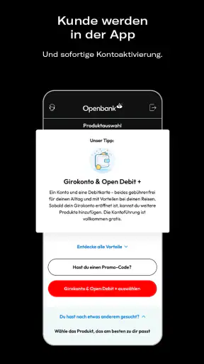 Openbank Deutschland – Banking screenshot