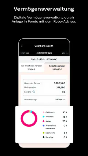 Openbank Deutschland – Banking screenshot
