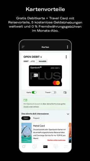 Openbank Deutschland – Banking screenshot