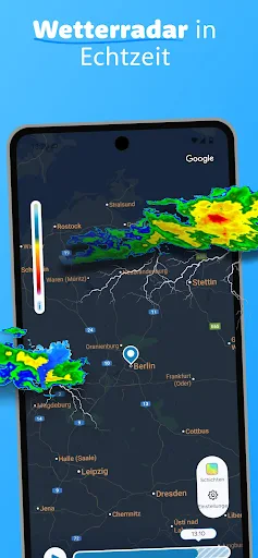 Overdrop wetter und regenradar screenshot