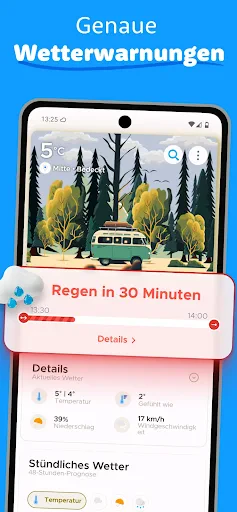 Overdrop wetter und regenradar screenshot