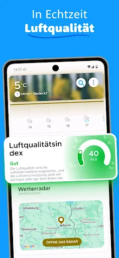 Overdrop wetter und regenradar screenshot