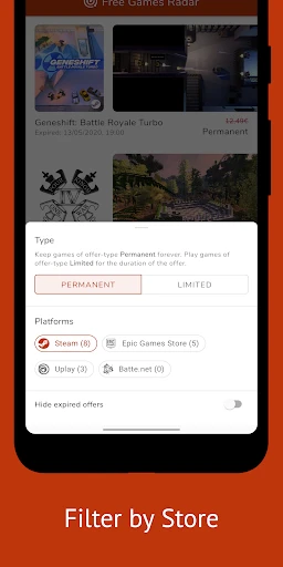PC Games Radar for Epic Games, screenshot