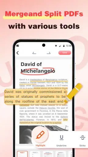 PDF Reader Home App screenshot