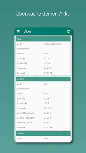 Photovoltaik Monitor screenshot