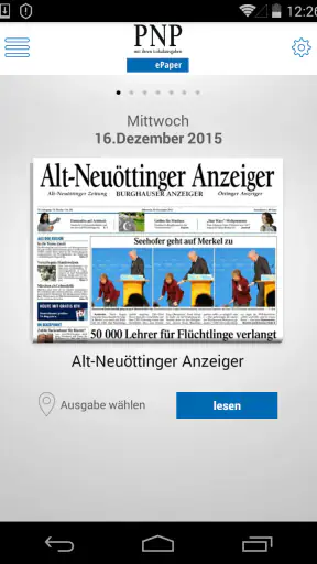 PNP ePaper - Digitale Zeitung screenshot