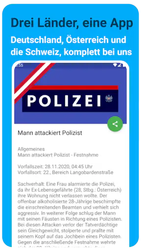 Polizeireport screenshot