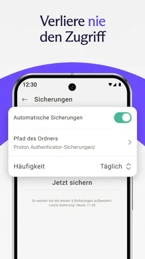Proton Authenticator screenshot